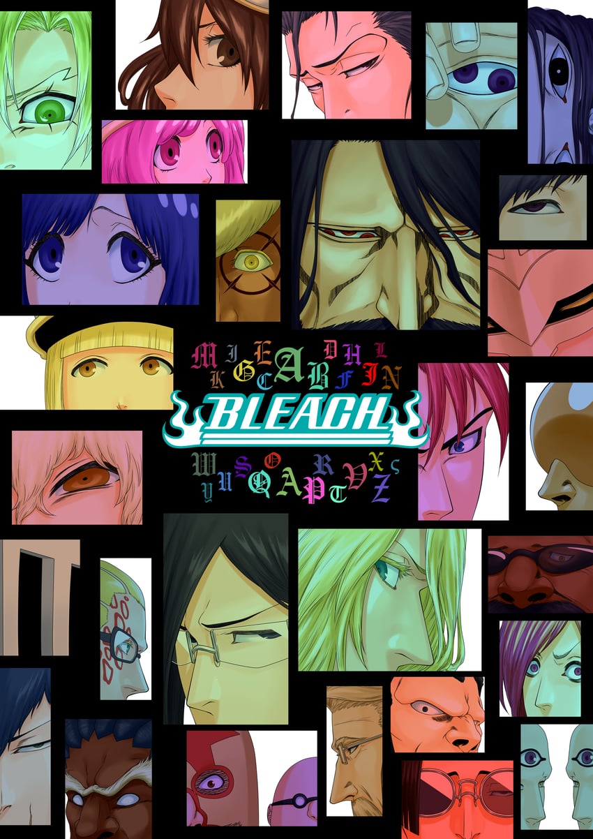 bambietta basterbine, ishida uryuu, giselle gewelle, candice catnipp, liltotto lamperd, and 24 more (bleach and 1 more) drawn by bleachist