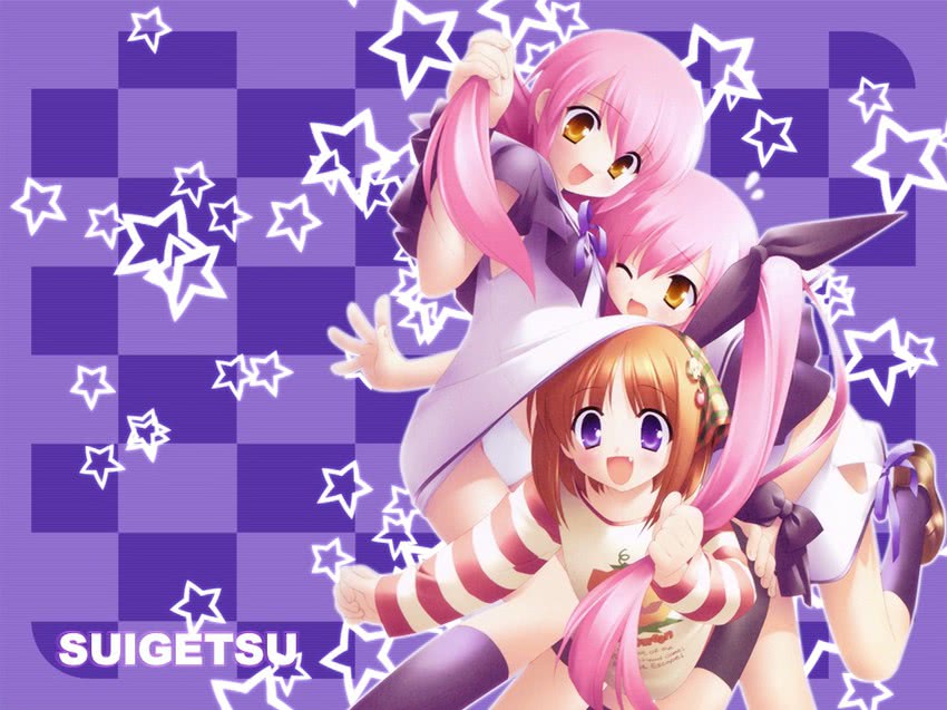 yamato suzuran, kousaka alice, and kousaka maria (suigetsu) drawn by gayarou