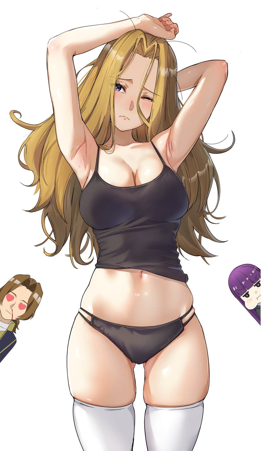 fern, methode, and sein (sousou no frieren) drawn by yami_anko