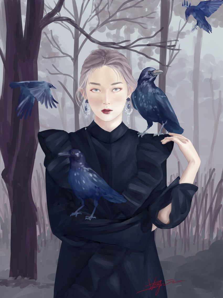 seulgi (real life and 1 more) drawn by aisuigetsu