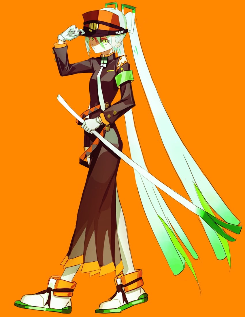 hatsune miku and fighting miku (pokemon and 2 more) drawn by bob_(kakikak80918129)