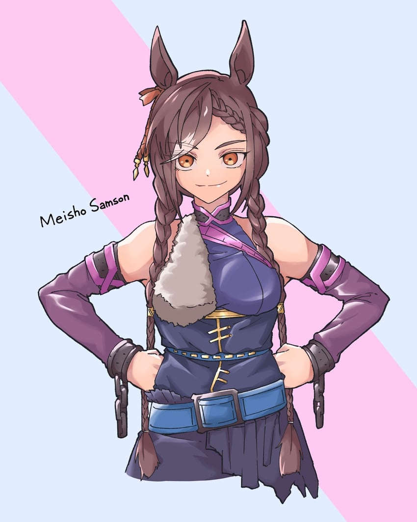 meisho samson (original and 1 more) drawn by obushideian