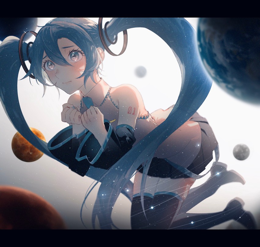hatsune miku (vocaloid and 3 more) drawn by hamuna_(hamuna_86)