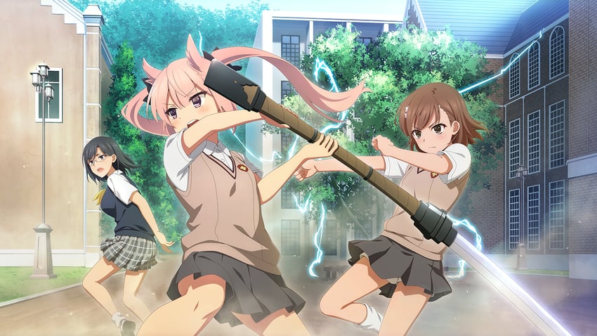 misaka mikoto, konori mii, and mashiko kaoru (toaru majutsu no index and 3 more)
