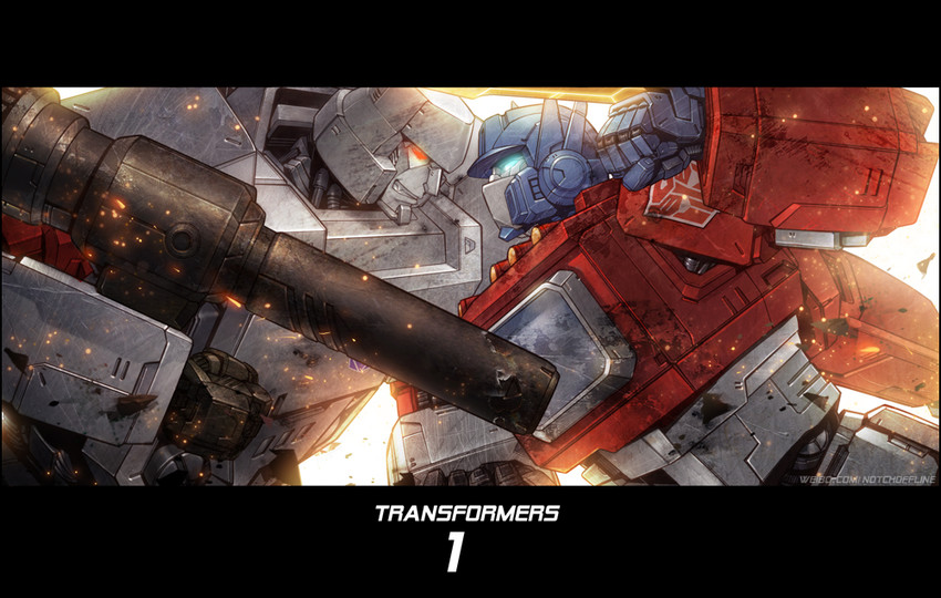 optimus prime and megatron (transformers and 1 more) drawn by xiling