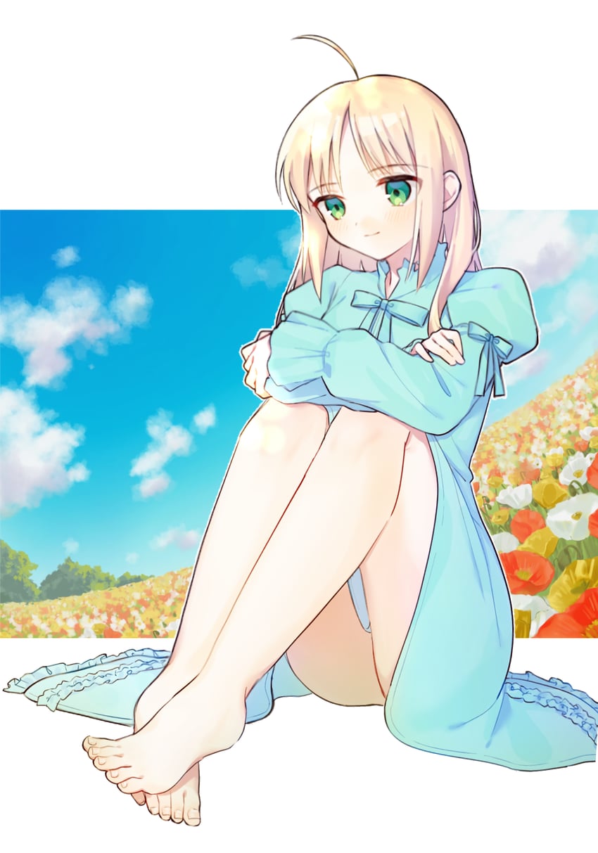 artoria pendragon and saber (fate and 2 more) drawn by dun_dudu