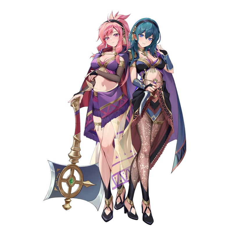 female byleth and marisa (fire emblem and 3 more) drawn by kainown