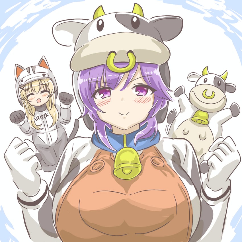 tsumugi wenders, mizuori shizuku, and moo moo (mario and 2 more) drawn by marihei64ds