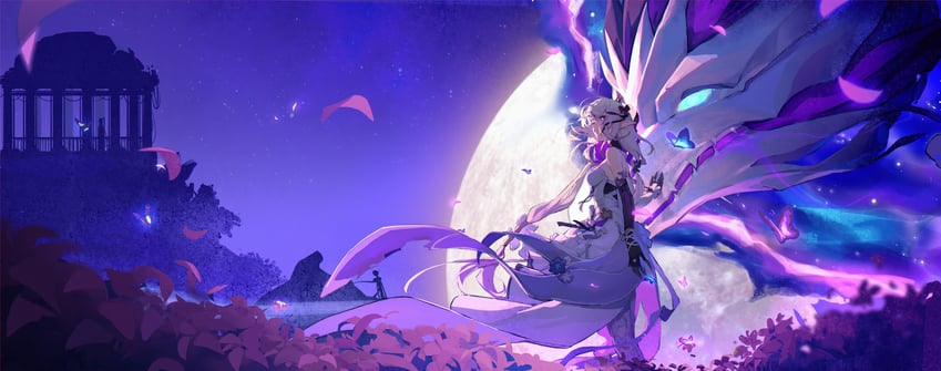 castorice and pollux (honkai and 1 more) drawn by qian_qian_qian