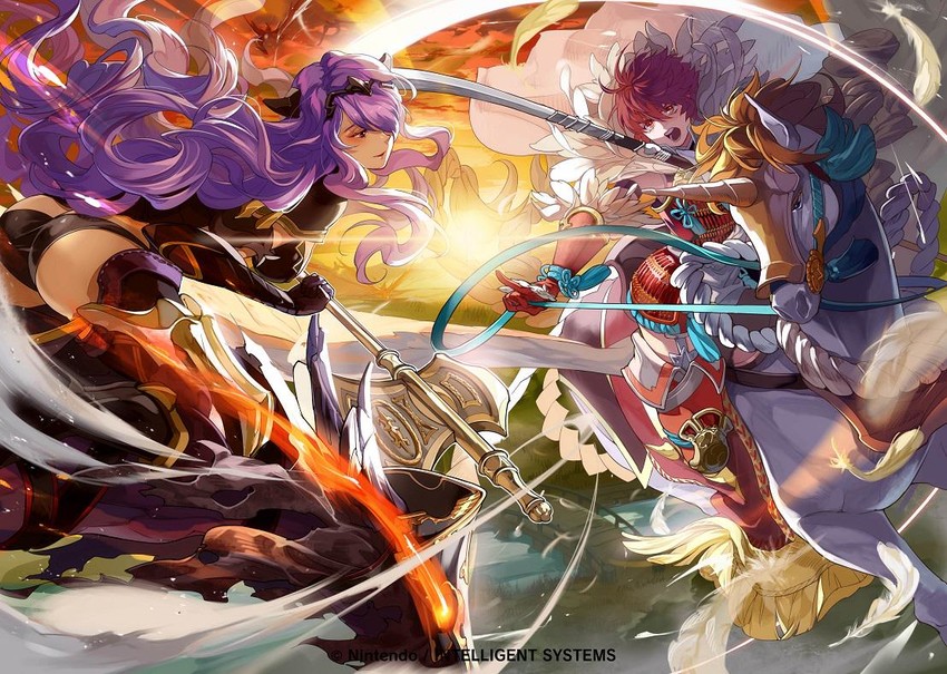 camilla and hinoka (fire emblem and 2 more) drawn by mayo_(becky2006)