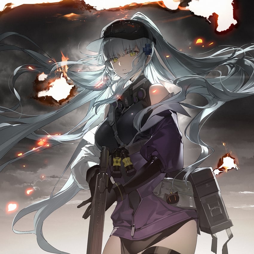 hk416 and klukai (girls' frontline and 1 more) drawn by dadijiji