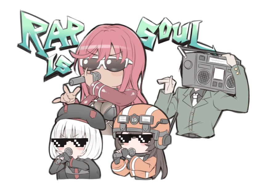 commander, volume, vesti, and mica (goddess of victory: nikke) drawn by sumiosmith