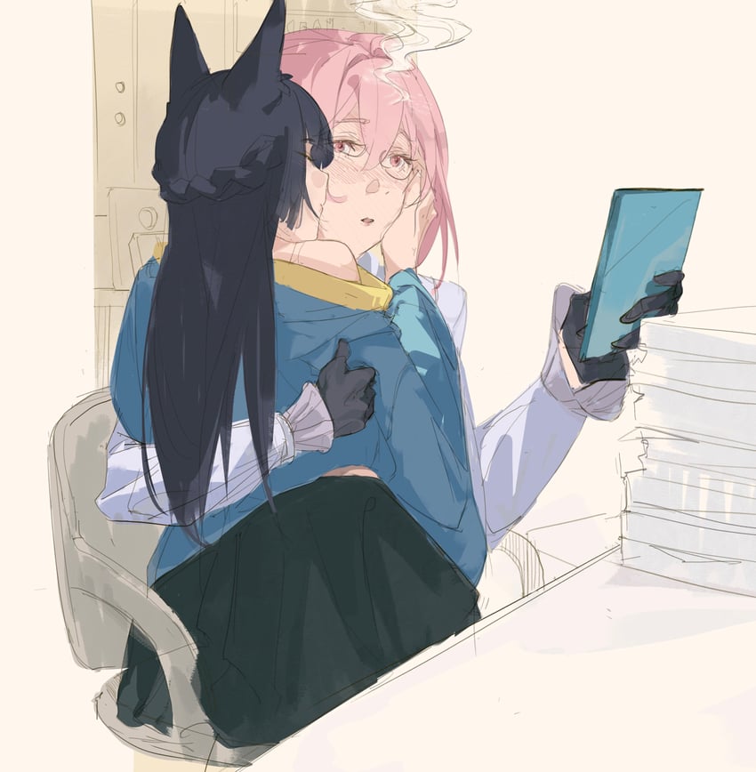 hoshimi miyabi and tsukishiro yanagi (zenless zone zero) drawn by bluhbold