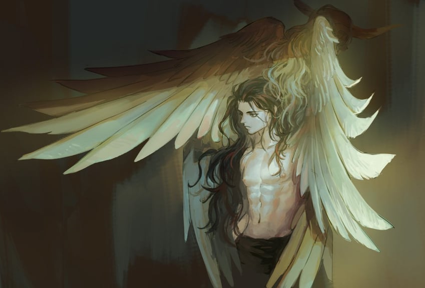 lucifer, aleph, and helel (shin megami tensei and 1 more) drawn by o_c_x