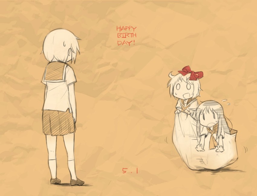 ichii yui, hinata yukari, and nonohara yuzuko (yuyushiki) drawn by okayparium