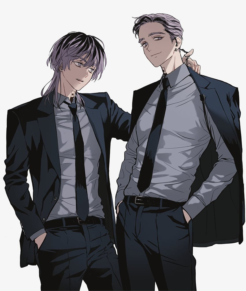 haitani rindou and haitani ran (tokyo revengers) drawn by wawgwo