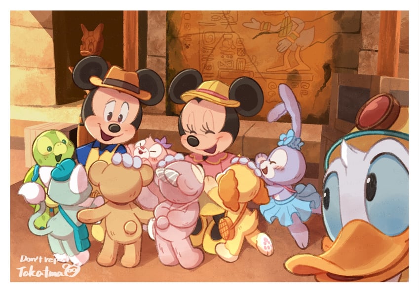 mickey mouse, minnie mouse, donald duck, duffy the disney bear, shelliemay, and 5 more (mickey mouse & friends and 2 more) drawn by takatmaorange