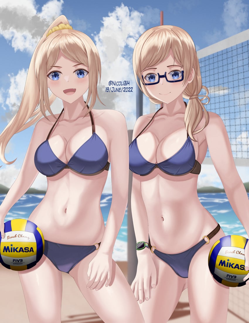 thomas claire and thomas emily (harukana receive) drawn by nicoli3141