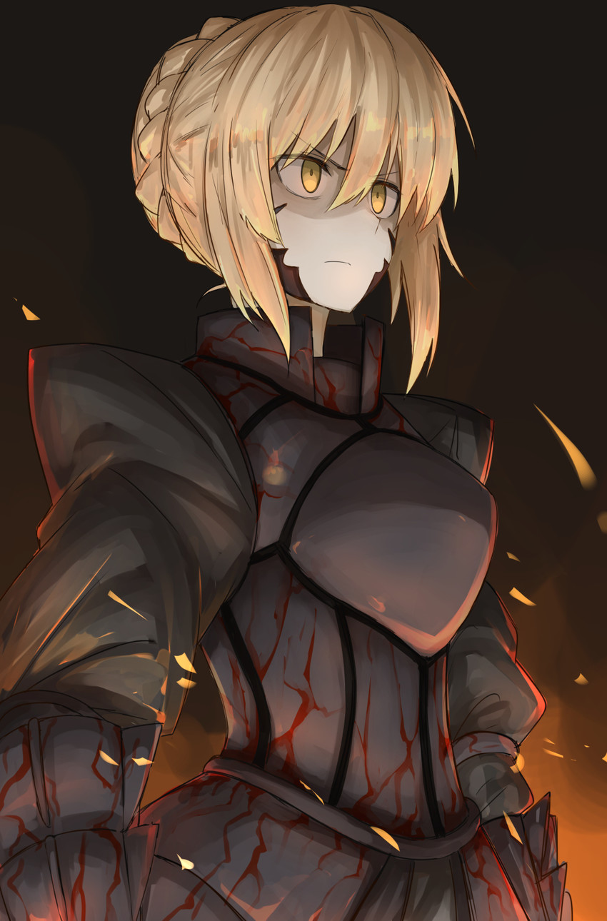 artoria pendragon and saber alter (fate and 2 more) drawn by kankan33333