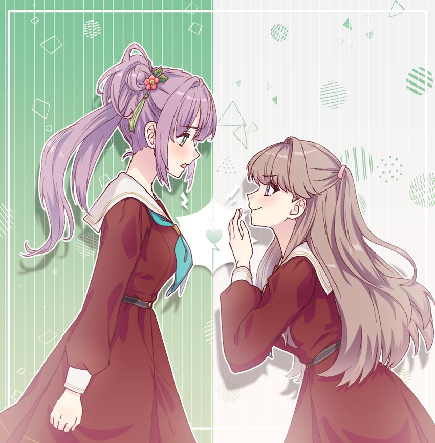 fujishima megumi and otomune kozue (love live! and 1 more) drawn by mirey_(mirey_6_6)