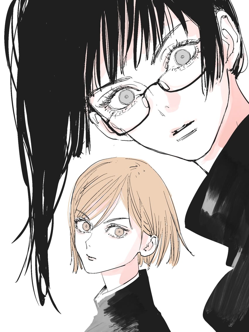 kugisaki nobara and zen'in maki (jujutsu kaisen) drawn by needbee_r