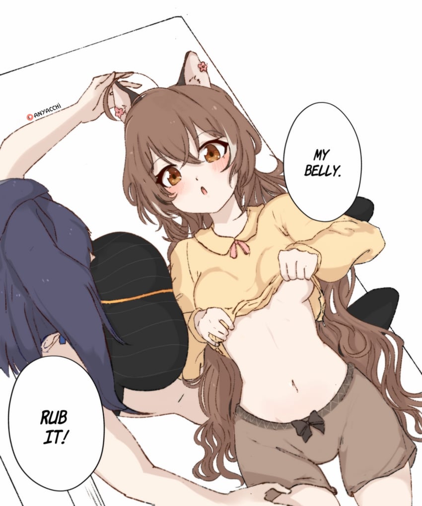 ouro kronii and nanashi mumei (hololive and 1 more) drawn by anyacchi