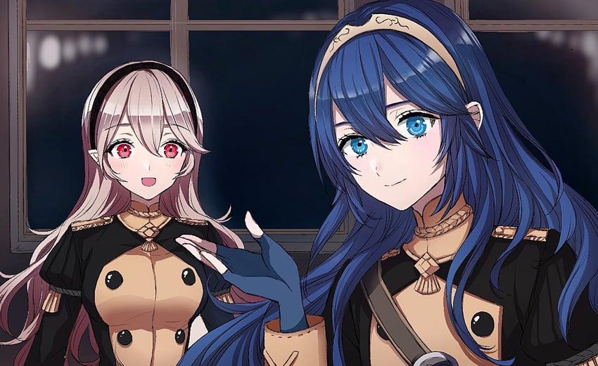 lucina and female corrin (fire emblem and 3 more) drawn by roroichi