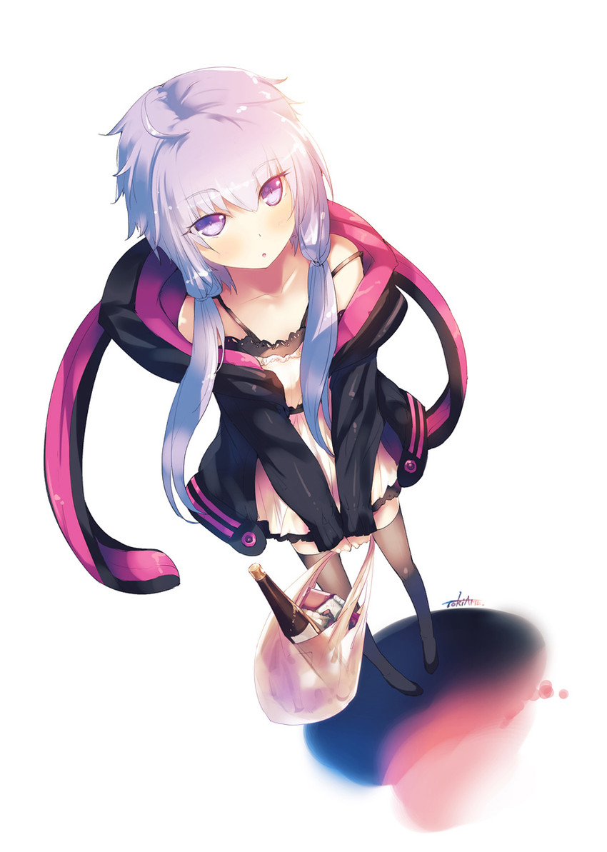yuzuki yukari (vocaloid and 1 more) drawn by tokiame