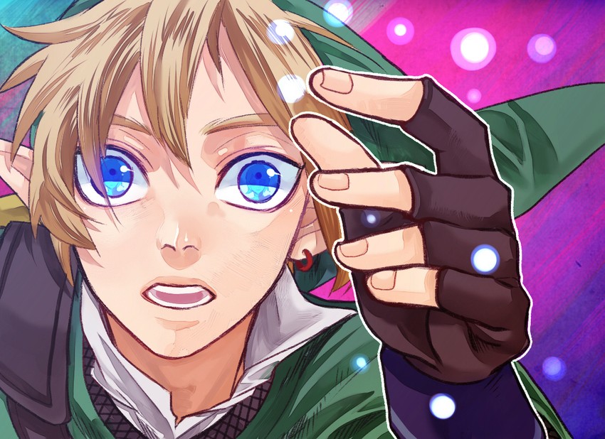 link and fi (the legend of zelda and 1 more) drawn by ys_(momonnga)
