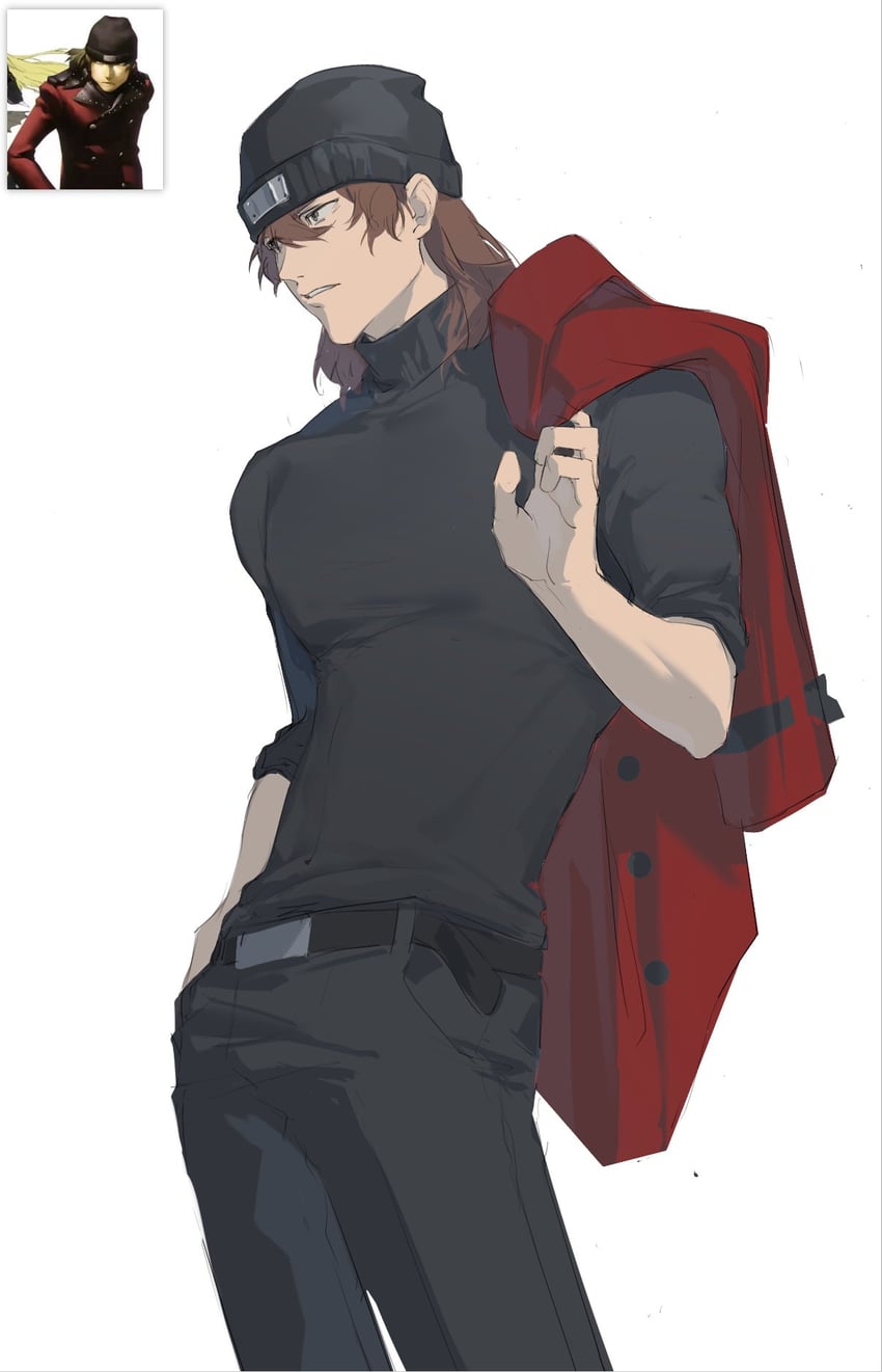 aragaki shinjirou (persona and 1 more) drawn by yun_(dl2n5c7kbh8ihcx)