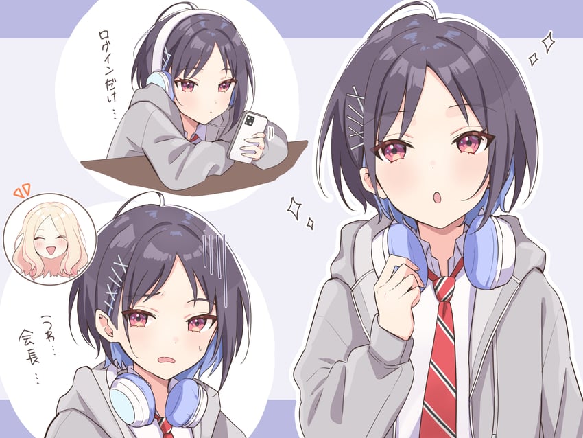 juo sena and mashiro yu (idolmaster and 1 more) drawn by ura_(hamburg_oniku)