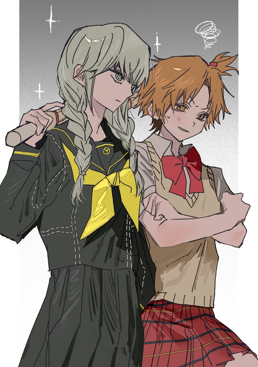 narukami yu and hanamura yousuke (persona and 1 more) drawn by goguma_wagamja