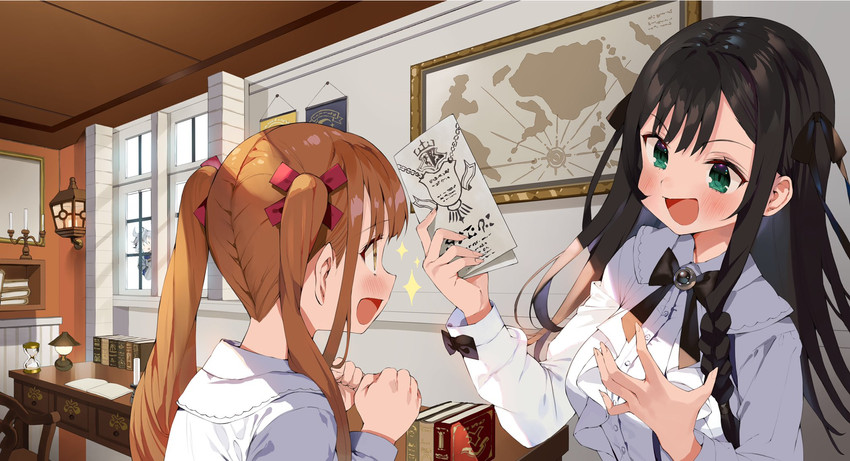 alina clover, laila, and jade scrade (guild no uketsukejou desu ga zangyou wa iya nanode boss wo solo toubatsu shiyou to omoimasu) drawn by gaou_(umaiyo_puyoman)