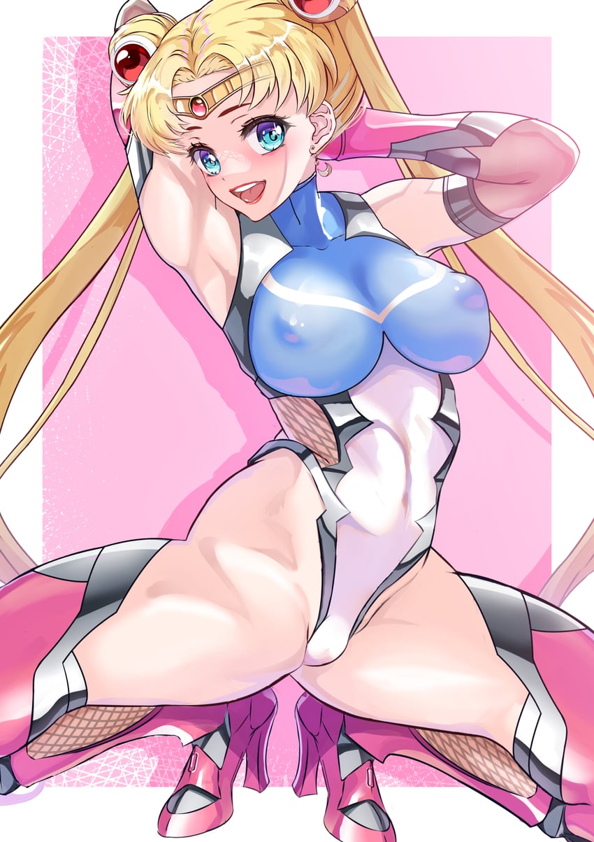 tsukino usagi and sailor moon (bishoujo senshi sailor moon and 1 more) drawn by arion_canvas