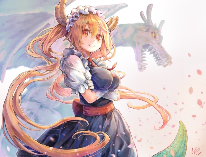 tohru (kobayashi-san chi no maidragon) drawn by hoshizaki_reita