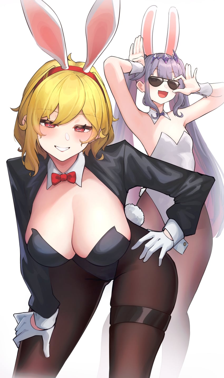 koseki bijou and kaela kovalskia (hololive and 2 more) drawn by umamii