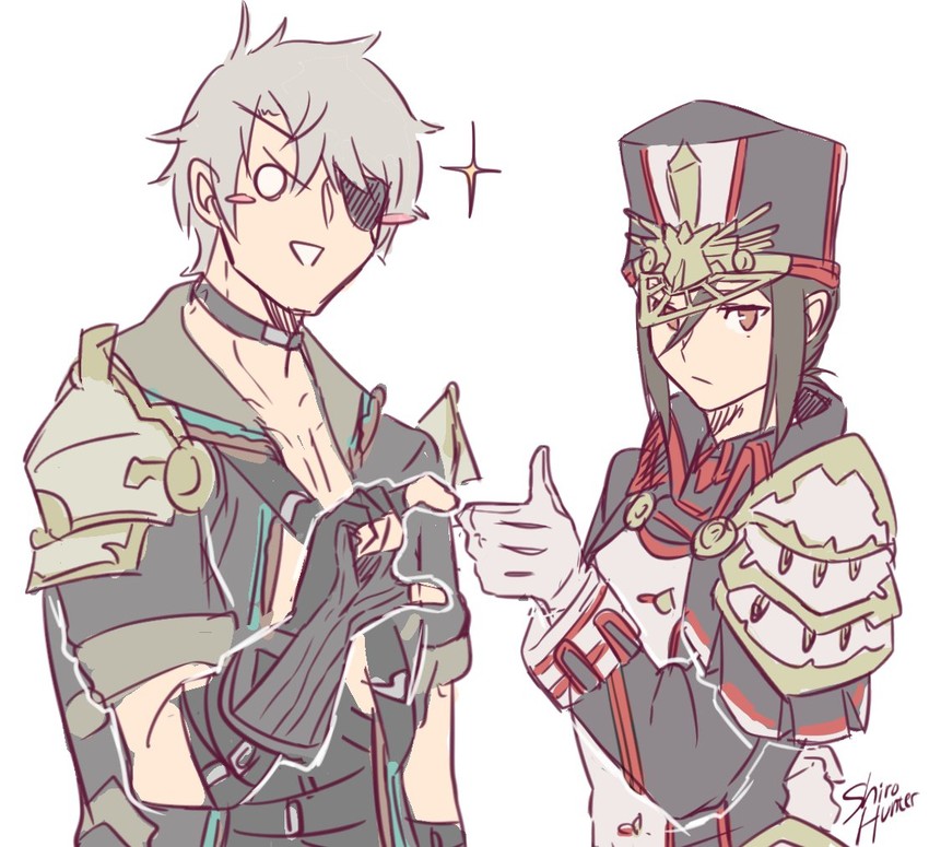 morag ladair and zeke von genbu (xenoblade chronicles and 1 more) drawn by shirohunter