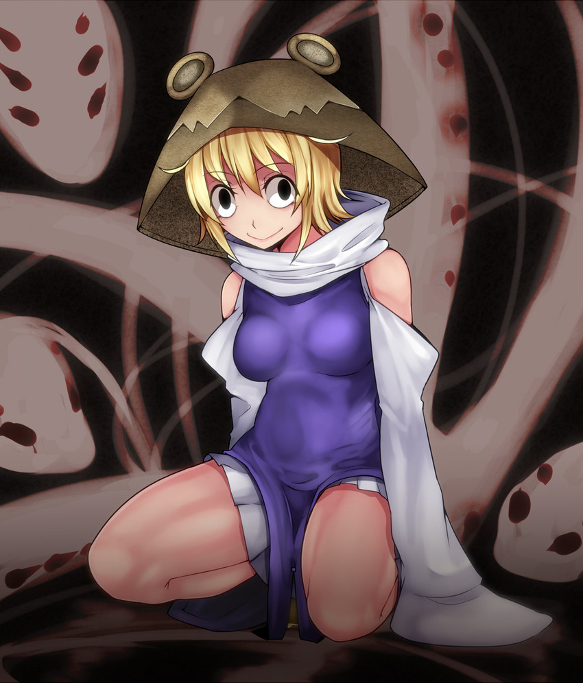 moriya suwako and mishaguji (touhou) drawn by aoshima