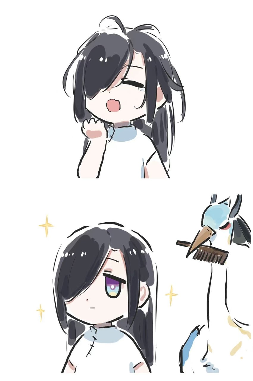 shenhe, xianyun, and cloud retainer (genshin impact) drawn by xinzoruo
