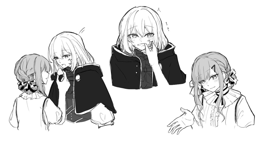 togawa sakiko, misumi uika, doloris, and aver (bang dream! and 3 more) drawn by kaeru_(kaeee41917105)