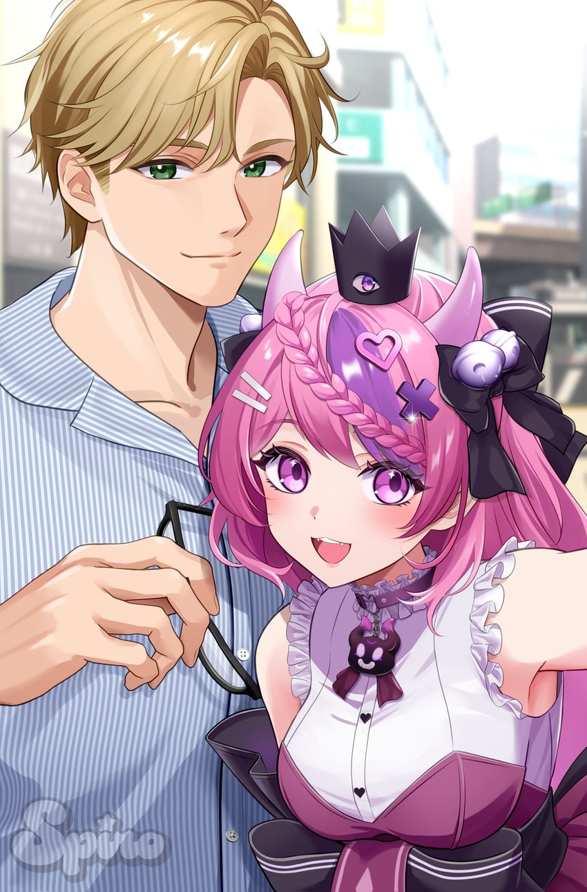 ironmouse, bubi, and cdawgva (vshojo and 1 more) drawn by spiro_(supirou2052)