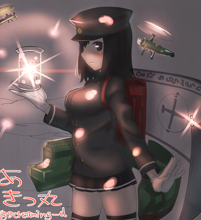akitsu maru and akitsu maru kai (kantai collection) drawn by kyuuso_inukami