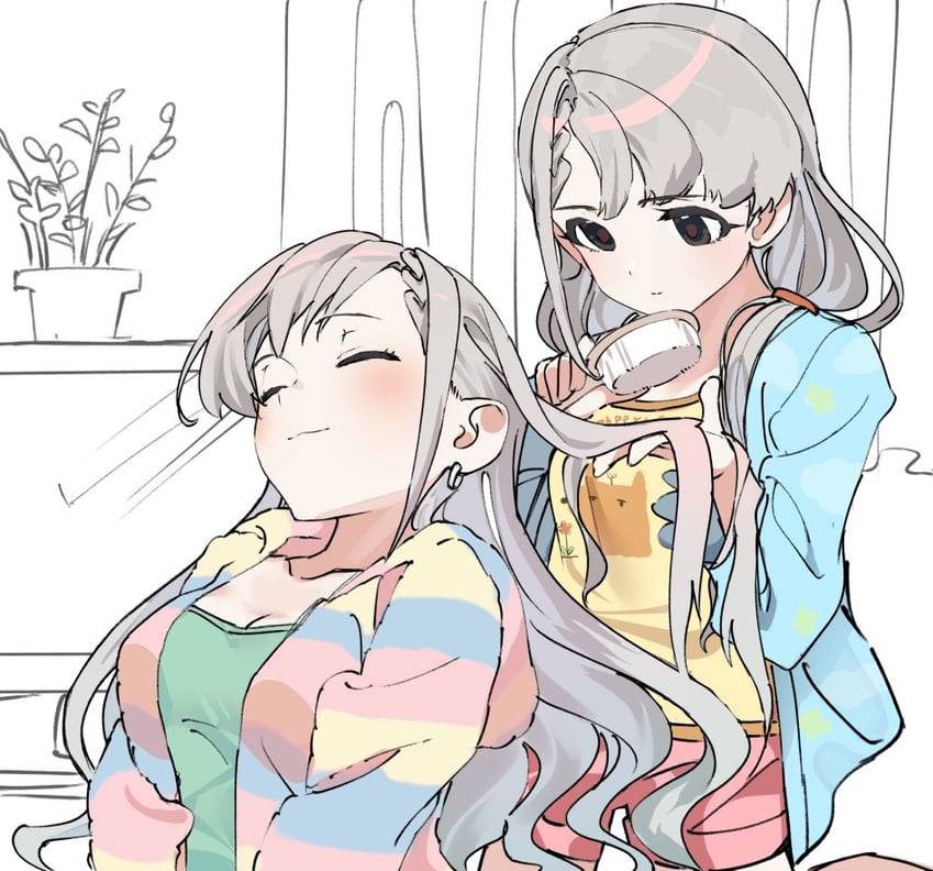 hisakawa hayate and hisakawa nagi (idolmaster and 2 more) drawn by wwwrkgk