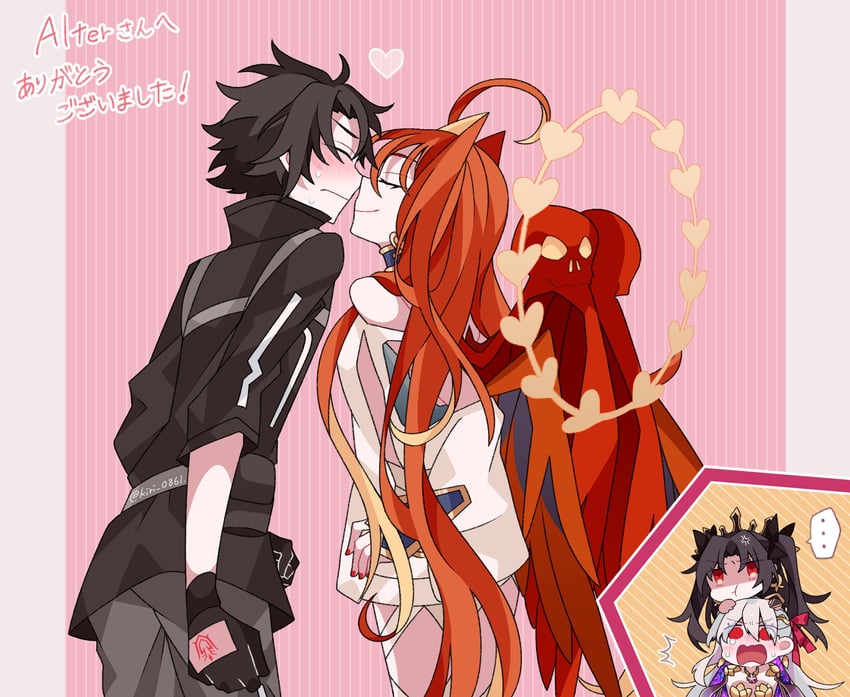fujimaru ritsuka, ishtar, kama, and aphrodite (fate and 1 more) drawn by kujiramaru