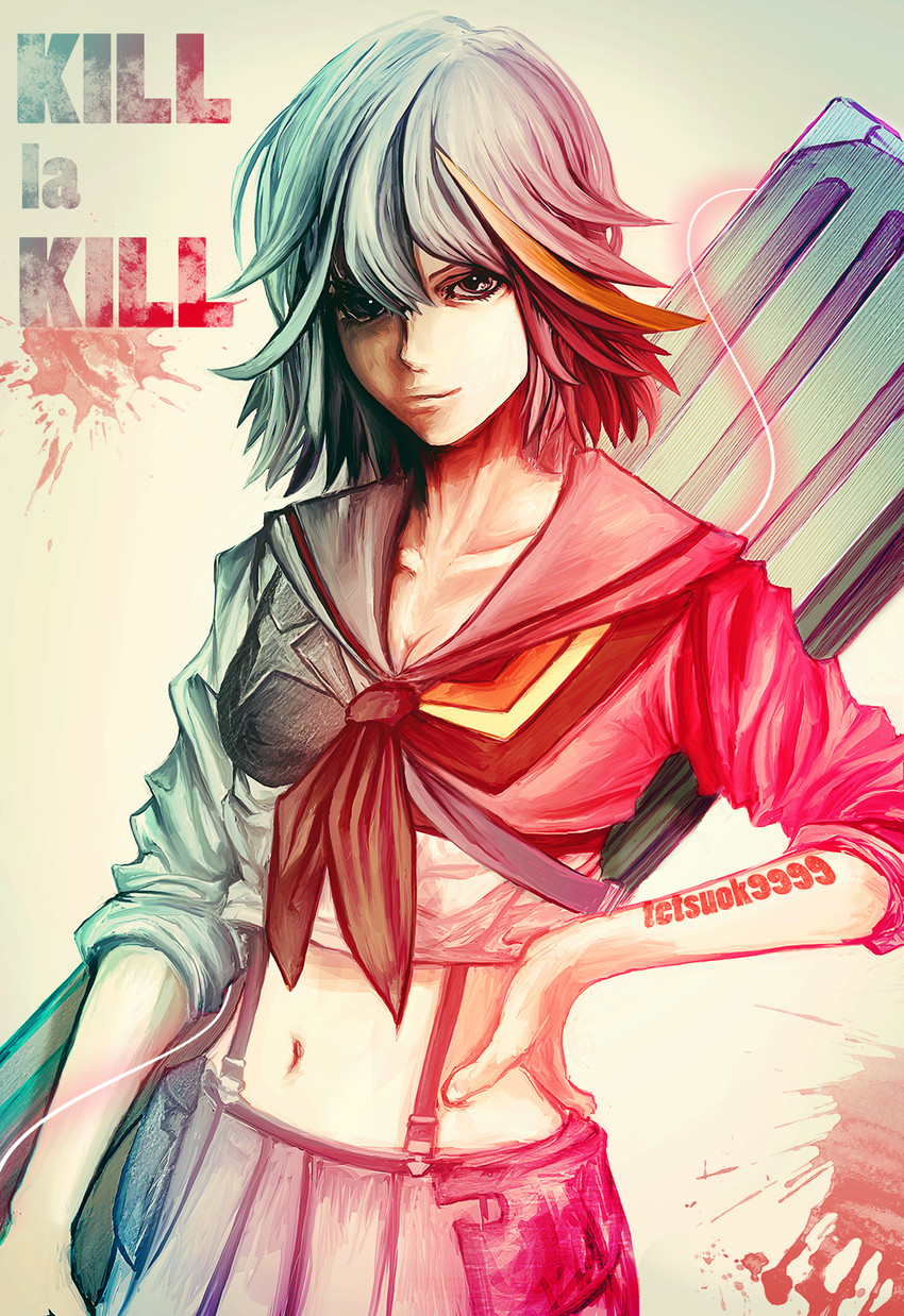 matoi ryuuko and senketsu (kill la kill) drawn by muramasa_(tetsuok9999)