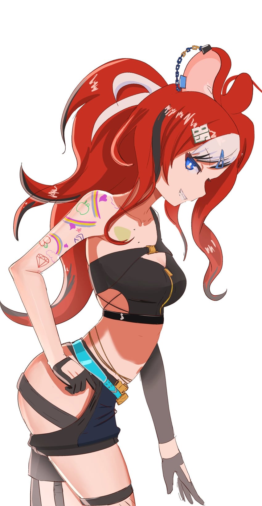 hakos baelz (hololive and 1 more) drawn by angelchama