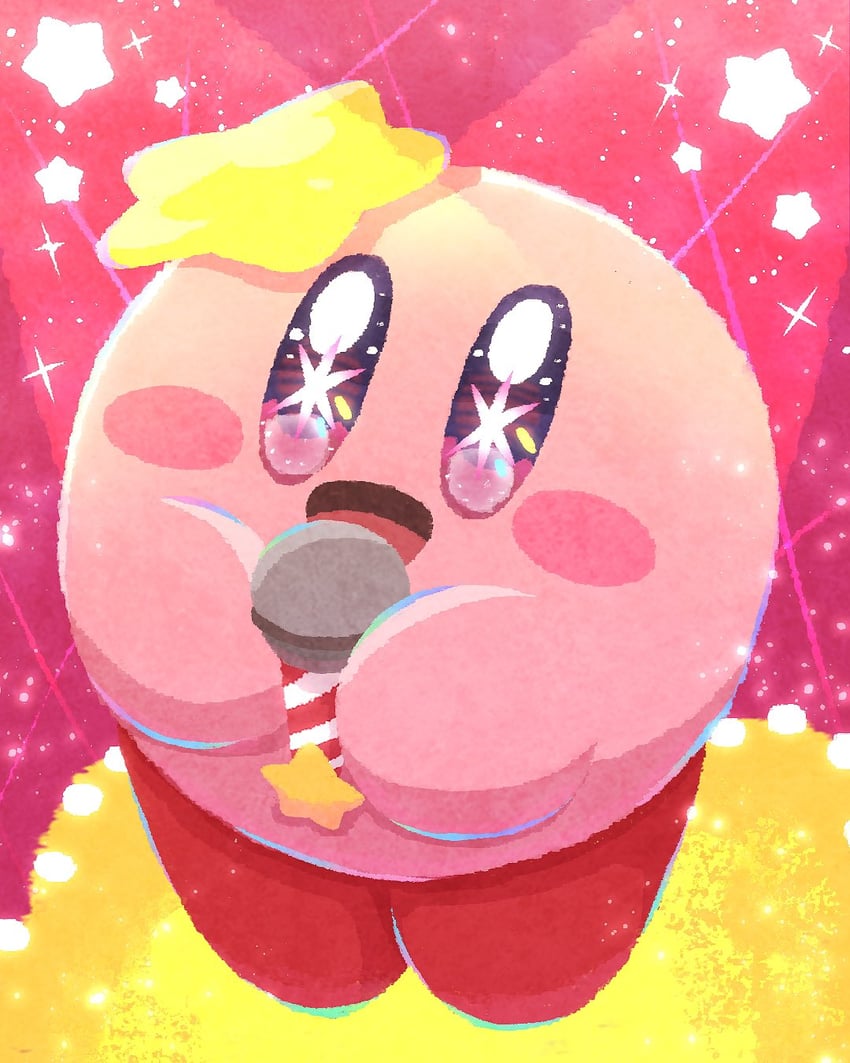 kirby and hoshino ai (kirby and 1 more) drawn by miclot