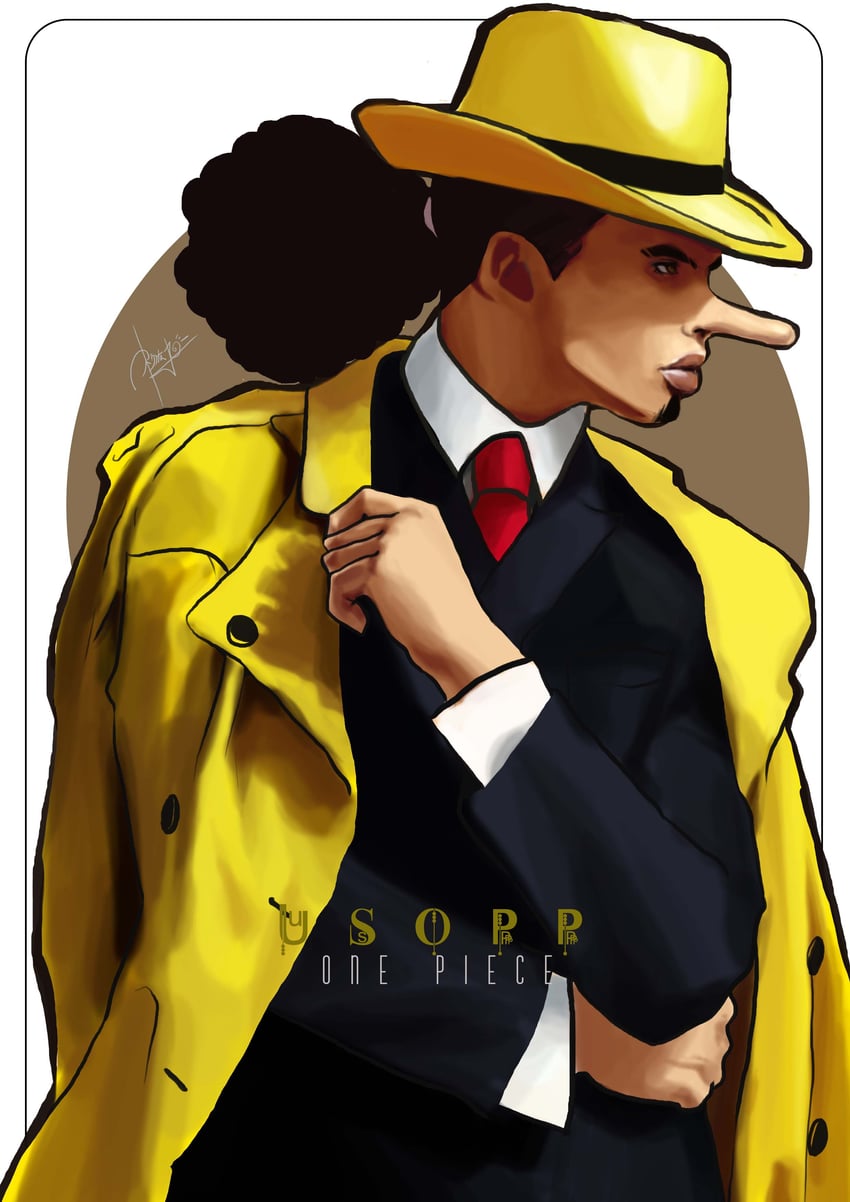 usopp (one piece) drawn by maorenc