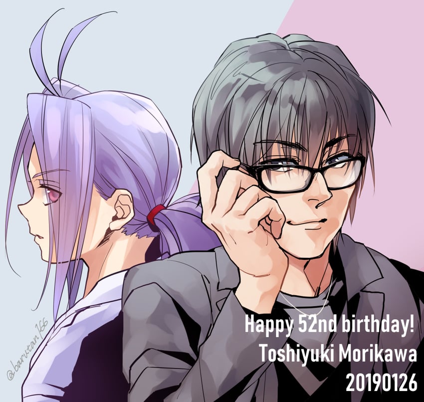 shishiwakamaru and morikawa toshiyuki (yu yu hakusho) drawn by imuro