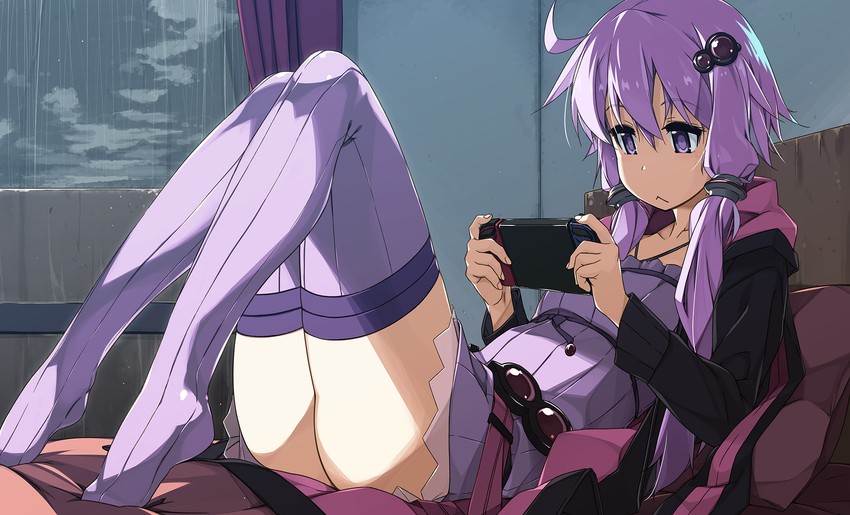 yuzuki yukari (vocaloid and 1 more) drawn by shikei